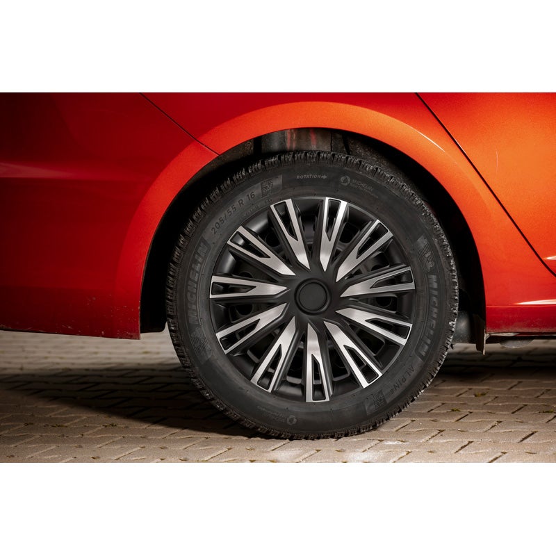 Set of 4 wheel covers Copra 16-inch alu/black