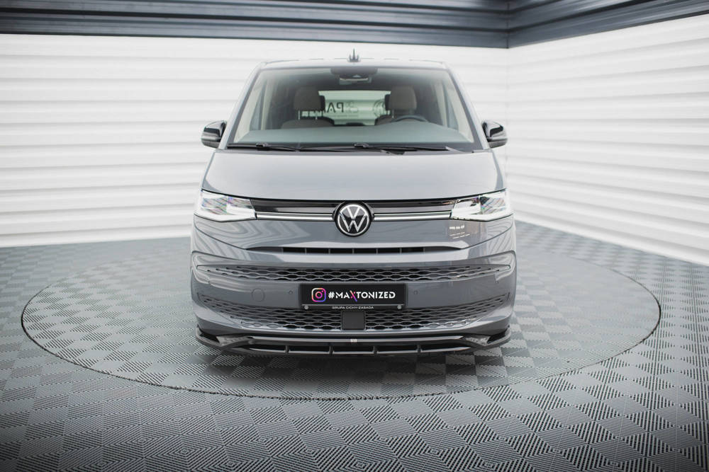 Voorspoiler V.1 Volkswagen Multivan T7 Maxton Glans Zwart