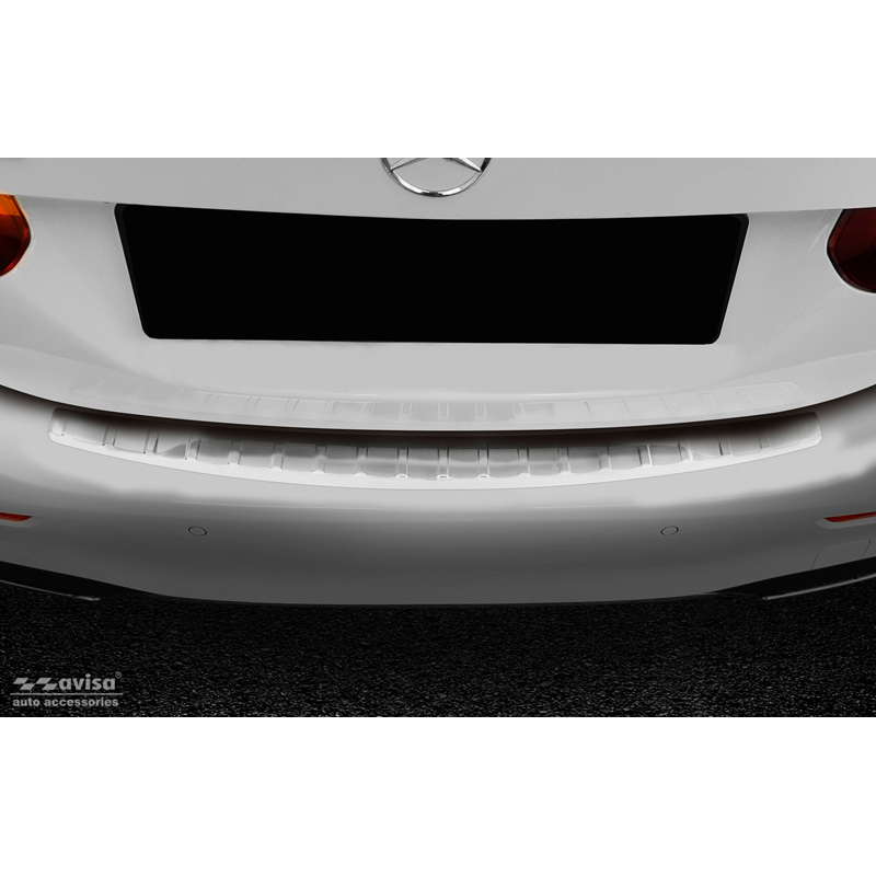 Stainless Steel Rear bumper protector  Mercedes A-Class Sedan W177 9/2018- 'Ribs'