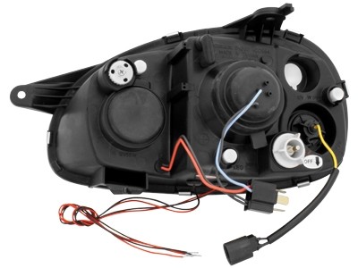 Koplampen Opel Corsa B 93-00  Angel Eyes chroom