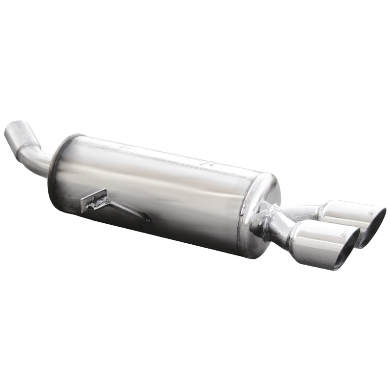100% Inox Sport Exhaust  Renault Megane III Coupe 2.0 Tce (180HP) 2011- Ø55mm 2x80mm Racing