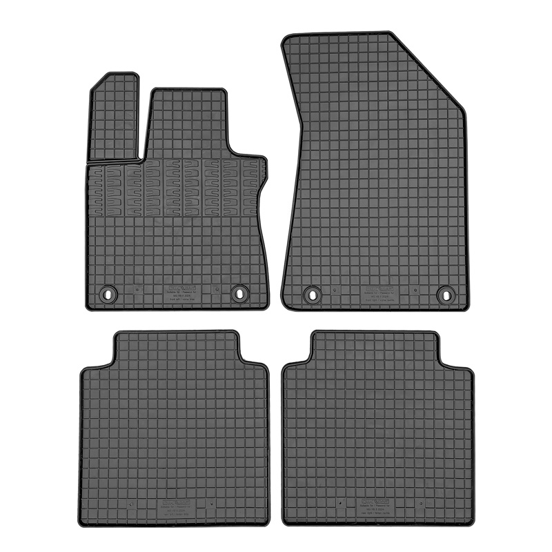 Rubber car mats set  MG (E)HS II 2024- incl. PHEV (4-pieces + fixing system)
