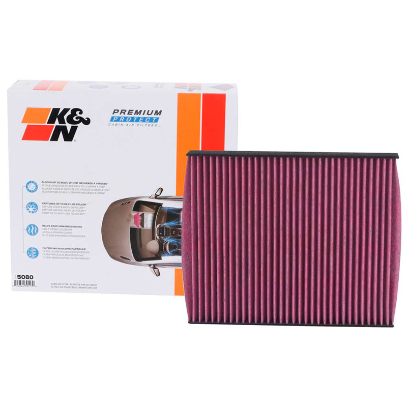 K&N Premium Disposable Cabin Air Filter (2 pieces)  BMW various models (DVF5080)