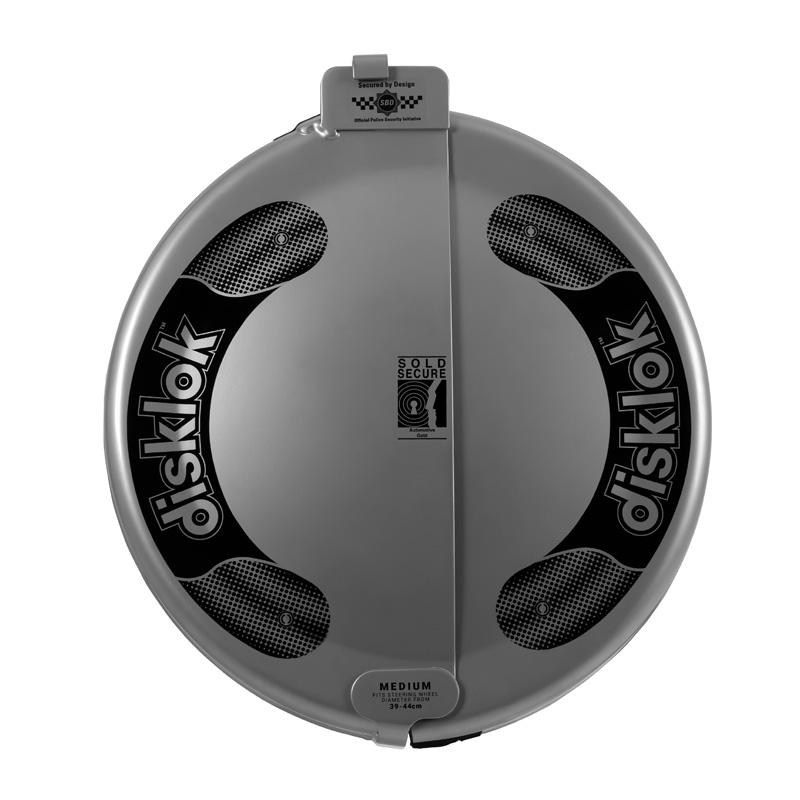 Disklok Steering Wheel Lock 'Gold Edition' - Size Medium - 39-44cm - Silver - SCM MP-03 approved