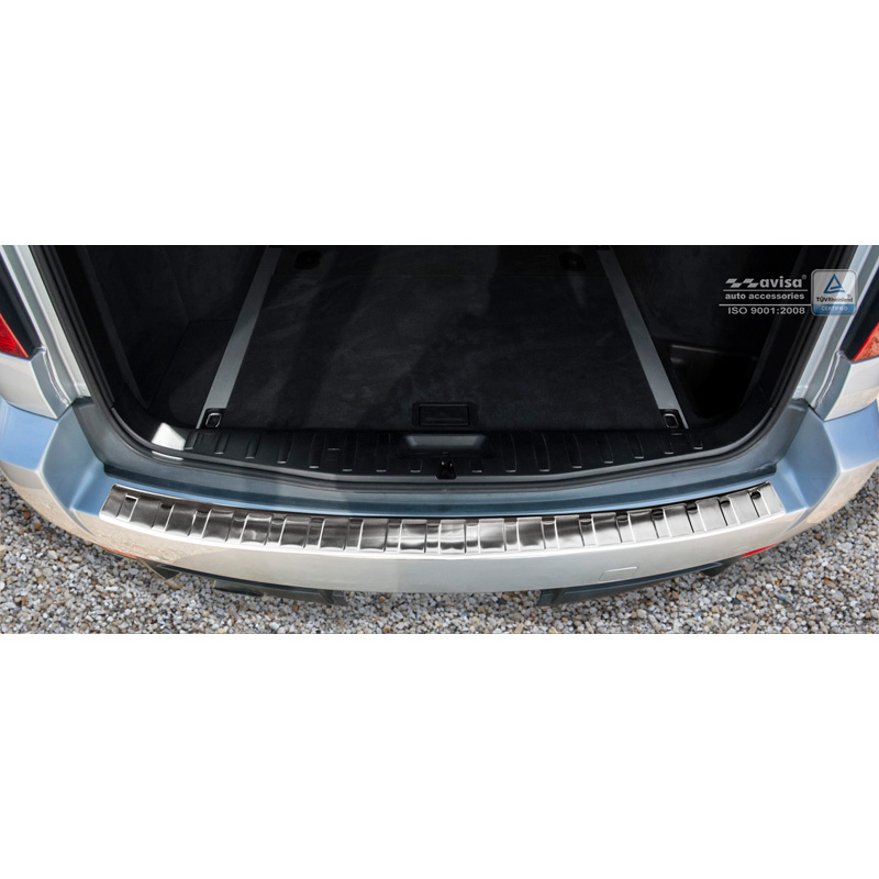 Stainless Steel Rear bumper protector  BMW X3 (E83) Facelift 2006-2010 'Ribs'