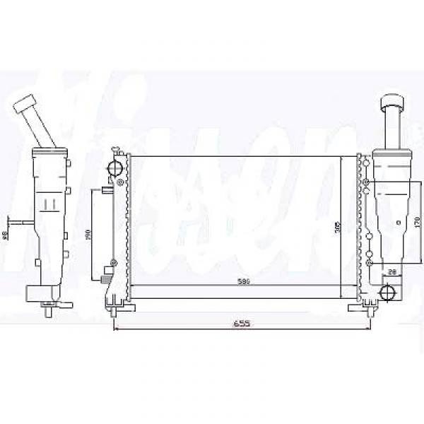 Radiator FIAT PUNTO 03->> 1.4 +/-AC