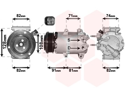 AIRCO COMPRESSOR FORD FIESTA 13+