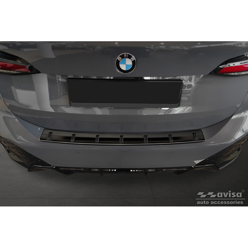 Black Stainless Steel Rear bumper protector  BMW 2-Series (U06) Active Tourer (incl. M-pack) 2021- 'STRONG EDITION'