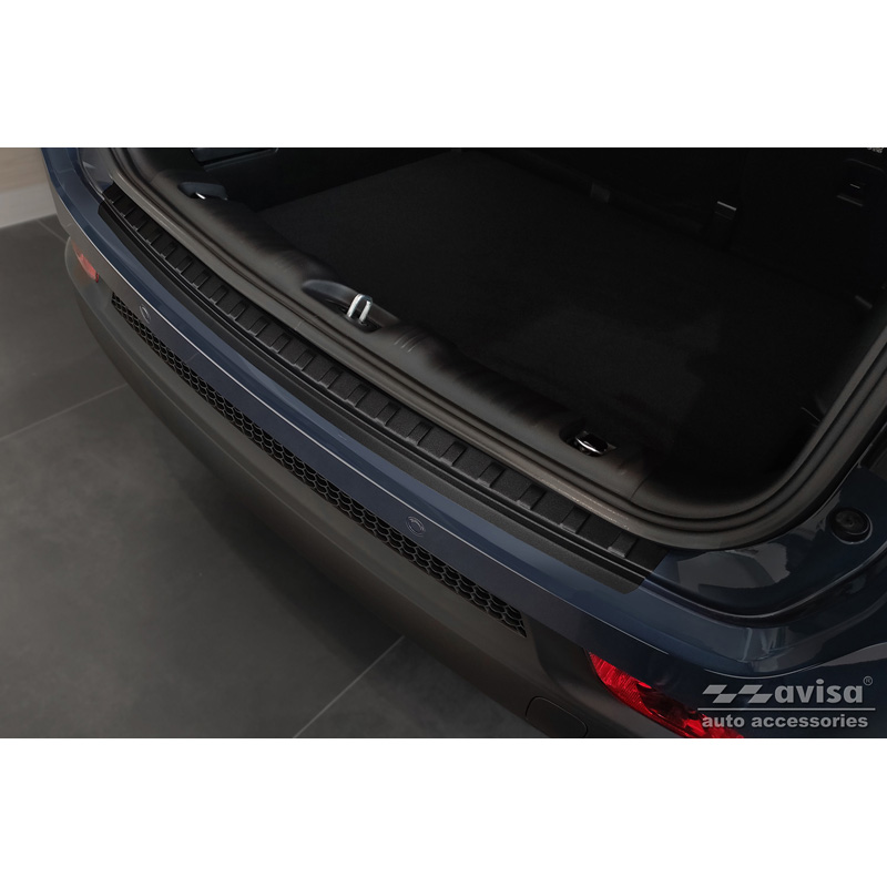 Matzwart RVS Achterbumperprotector  Jeep Compass 2017- 'Ribs'