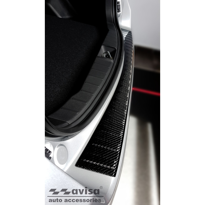 Echt 3D Carbon Achterbumperprotector  Mitsubishi ASX Facelift 2019- 'Ribs'