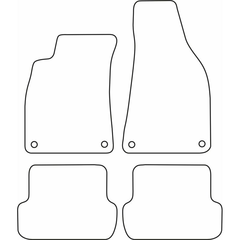 Set velour car mats  Seat Exeo 2009-