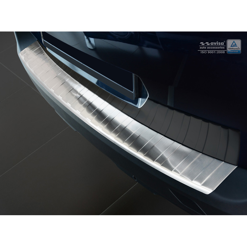Stainless Steel Rear bumper protector  Peugeot 5008 II 2017-2024 (excl. GT-Line) 'Ribs'
