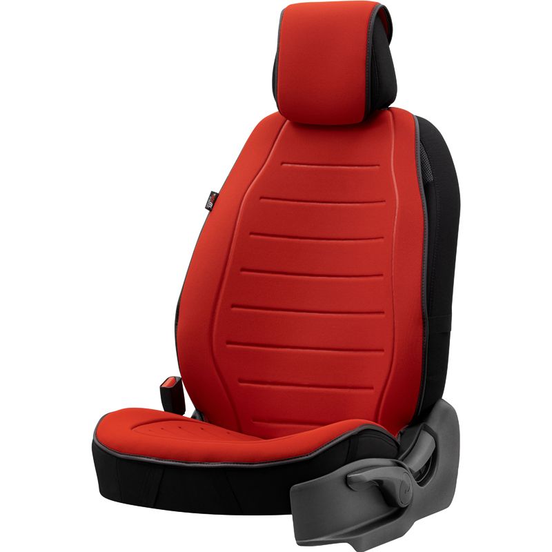 Universal Protective Seat Cover 'Active-Line' Red Fabric - single piece