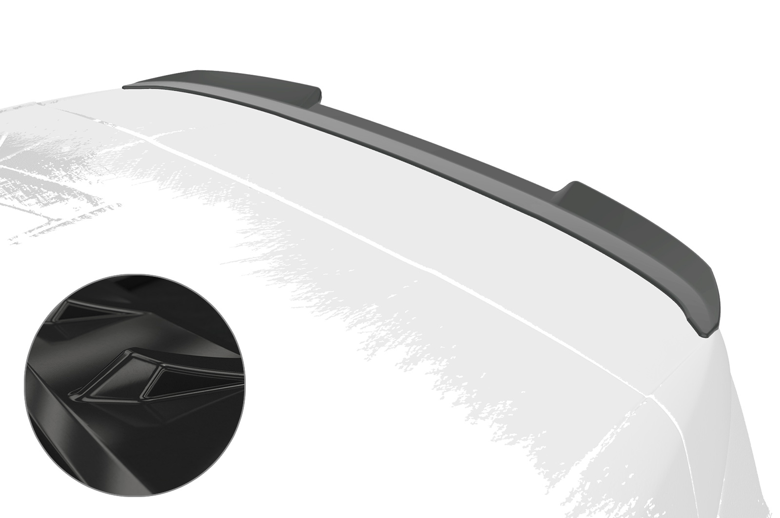 Spoiler Peugeot 5008 (2. Gen) CSR glans Zwart