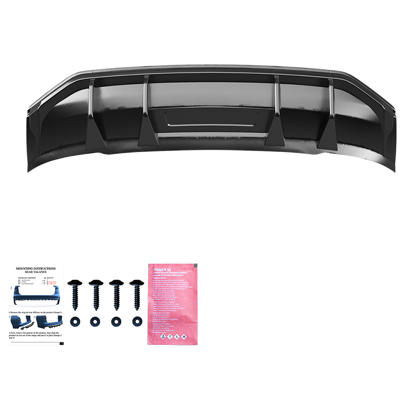 Oneway Rear Diffuser  Audi Q3 (F3N) Sportback S-Line 2019-2025 excl. RSQ3 - Gloss black