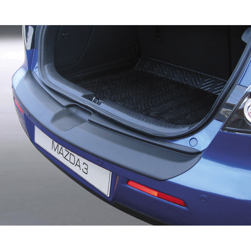 ABS Rear bumper protector  Mazda 3 HB 5 doors 2006-2009 excl. Sport Black