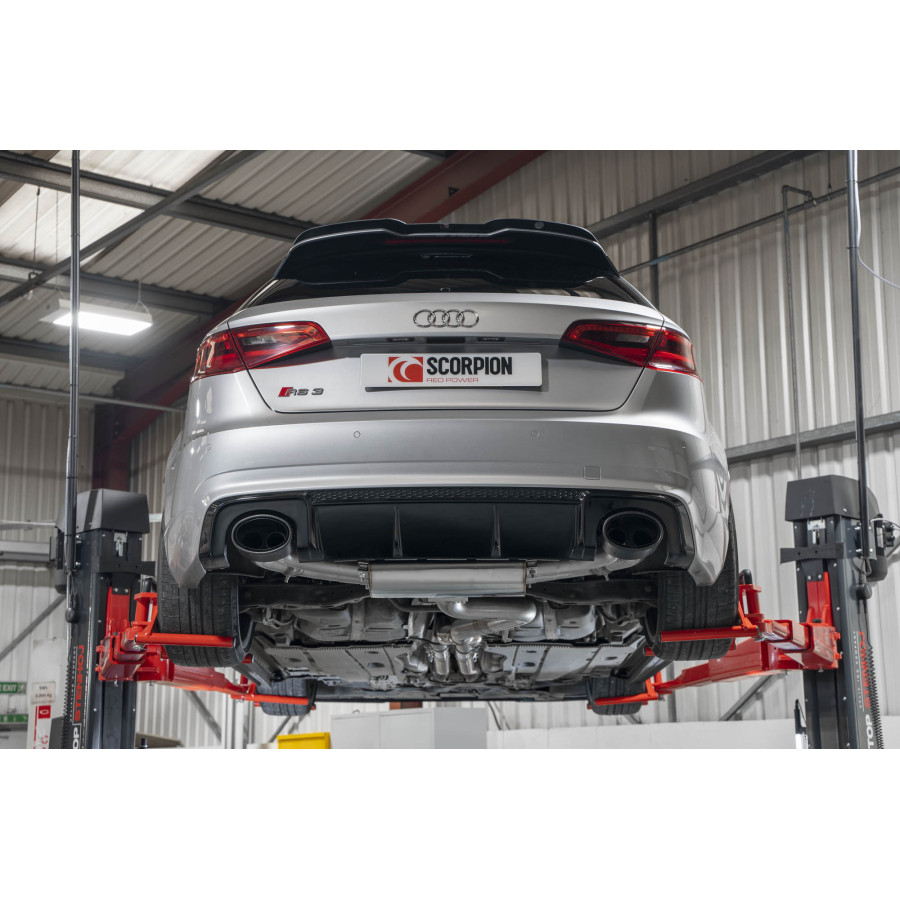 Audi RS3 8V Sportback 15 - 17 PFL Non-res cat-back system with valves