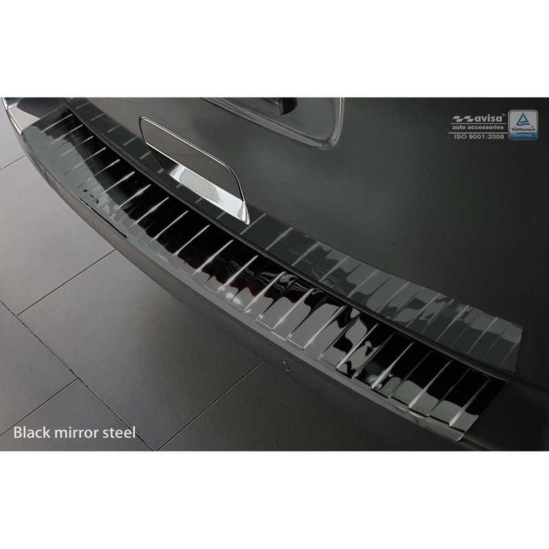 Black Mirror Stainless Steel Rear bumper protector  Citroën Spacetourer / Peugeot Traveller / Toyota Proace Verso 2016- 'Ribs'