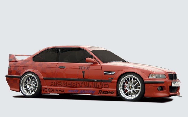 venderspacers frontkant BMW E36 wideversion Polyester Rieger