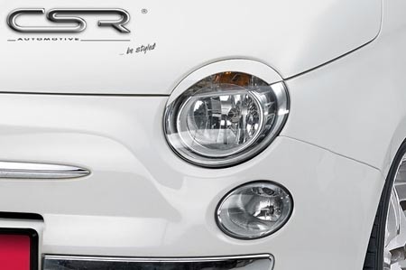 Koplampspoilers Fiat 500