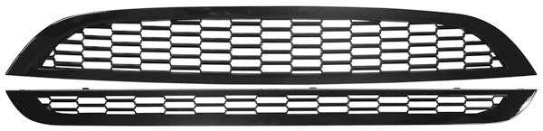 Grill set MINI Cooper/One R50 R53 04-06 Zwart Glans