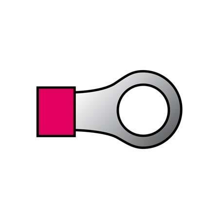 Kabelverbinders 635 rood 50st