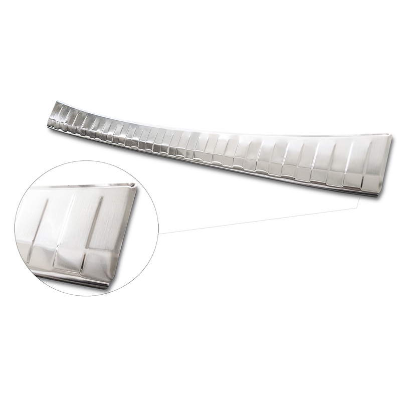 Stainless Steel Rear bumper protector  Toyota Yaris IV HB 5-doors (excl. GR) 2020-2024 & Facelift 2024- 'Ribs'