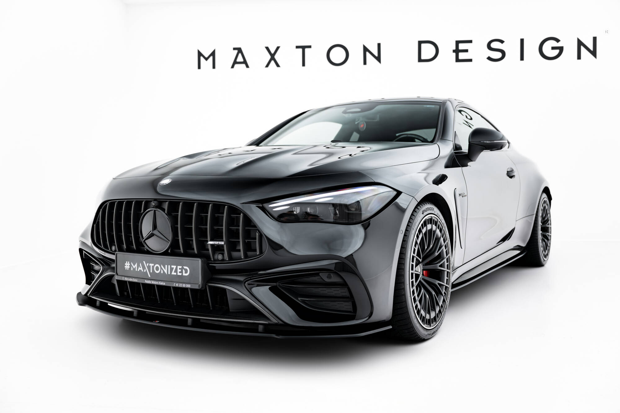 Street Pro Voorspoiler Mercedes-AMG CLE 53 C236 Maxton Glanzend zwart