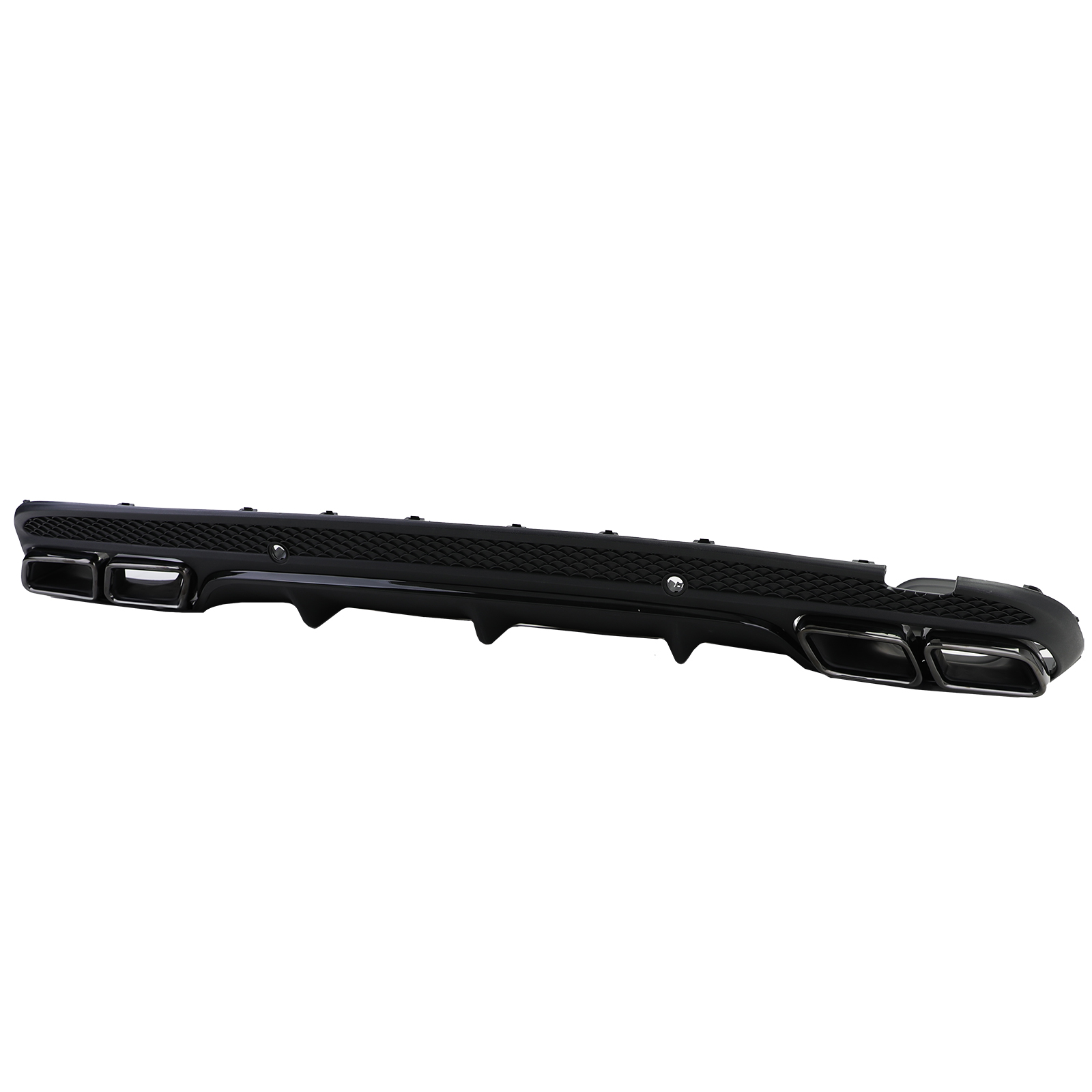 Achterbumper Diffusor Mercedes W205 C-Klasse C63 Design Glans Zwart