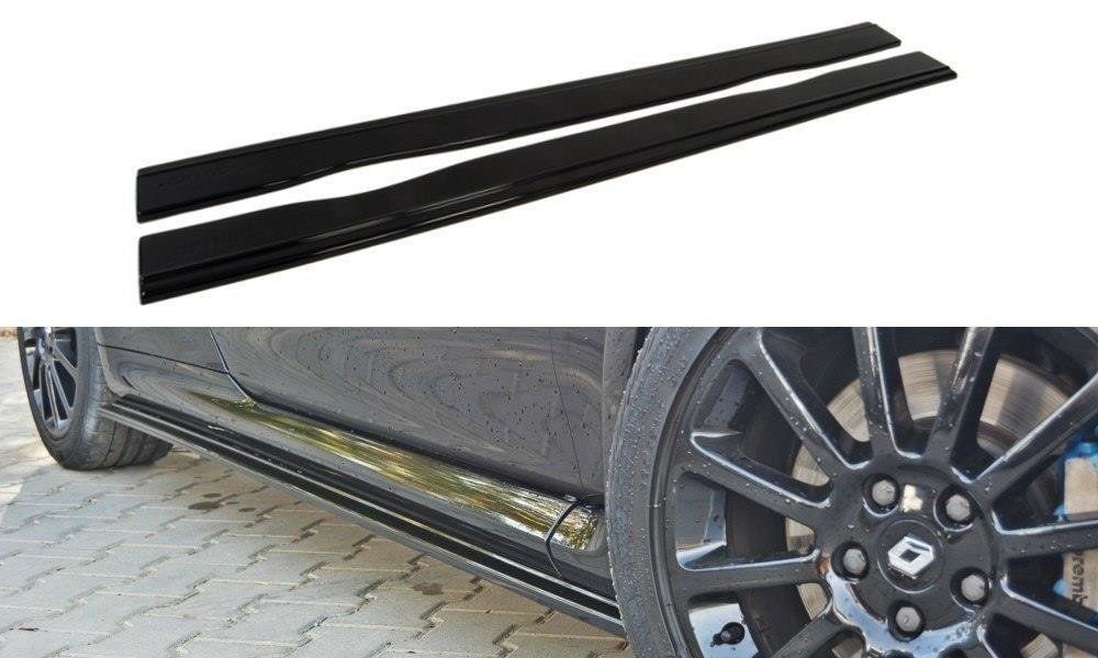 Zijskirts Renault CLIO RS MK3 Glans zwart