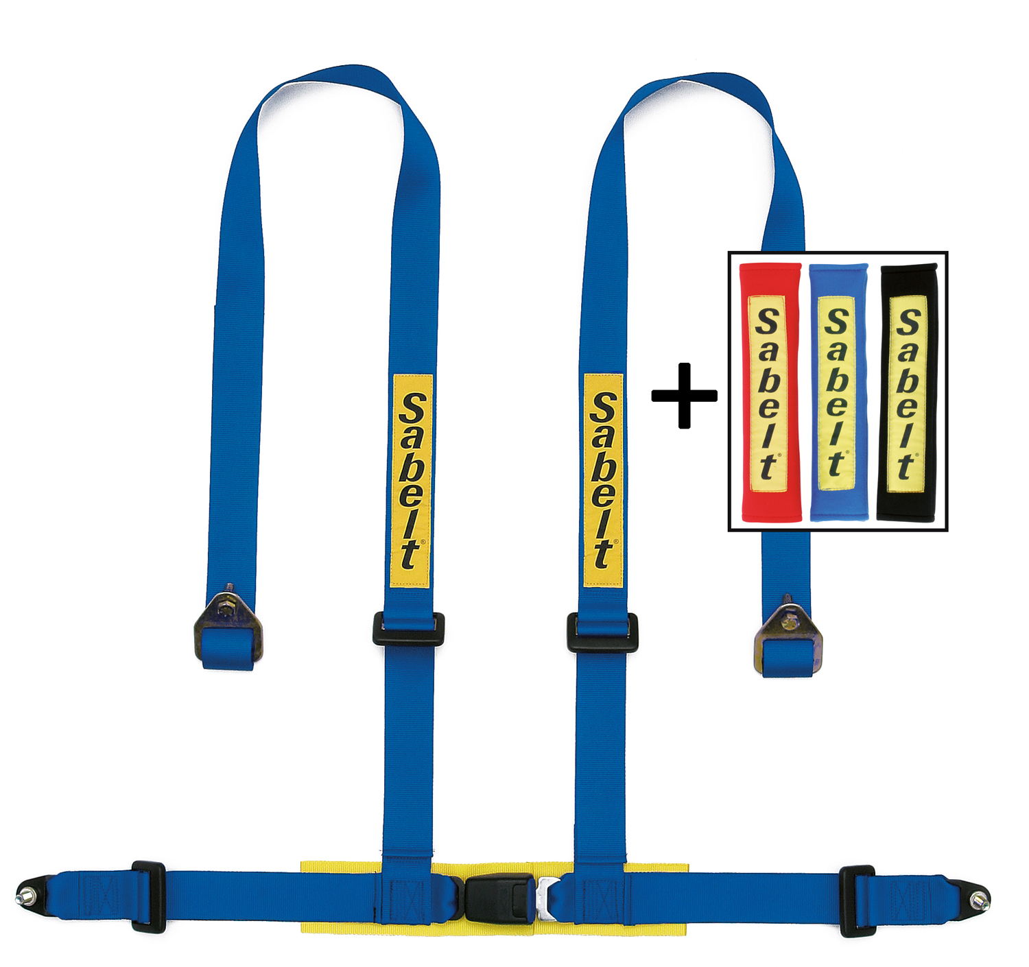 Sabelt Gordel 4 Punts Clubman Blauw 2 Inch ECE