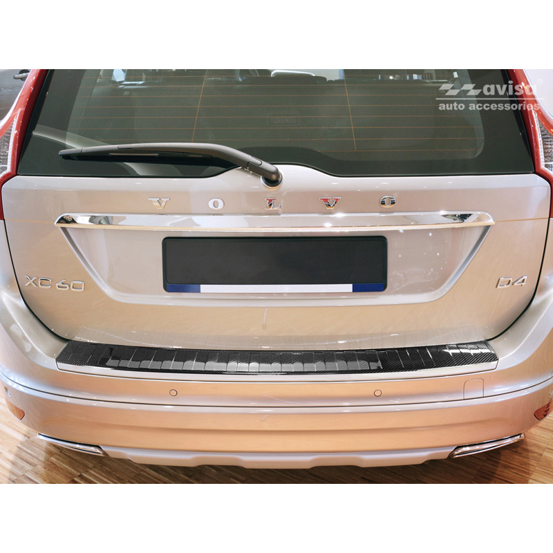 Echt 3D Carbon Achterbumperprotector  Volvo XC60 Facelift 2013-2016
