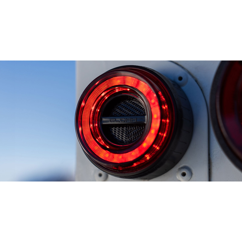 Glohh GL-2 LED Tail Lights  Landrover 90/110 1983-1990 & Defender (LD) 1990-2016 - Red/Smoke (6-pieces)