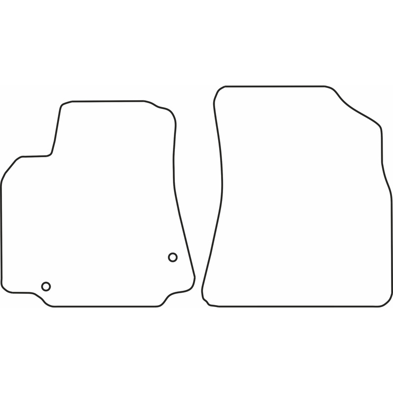Set velour car mats  Peugeot Partner 2008-2018 (only front)