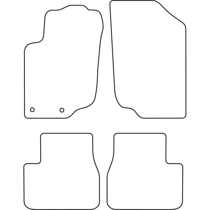 Automatten  Peugeot 207 2006- (excl. CC)