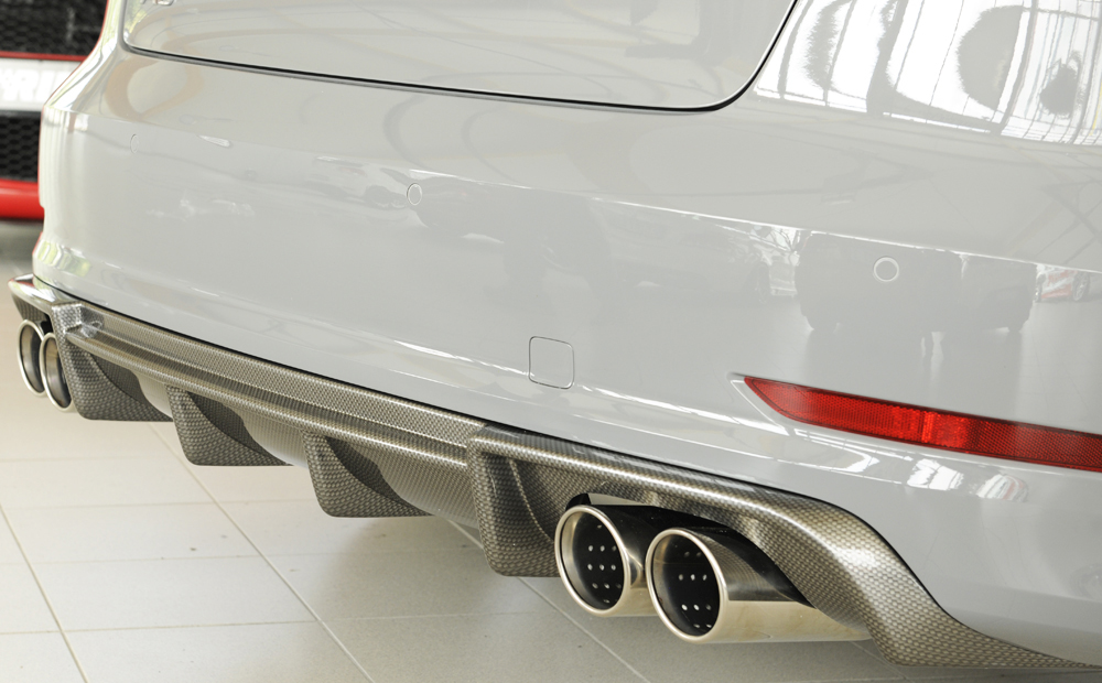 Achter Skirt Audi A3 8V 12-16 S-line Rieger Carbon Look