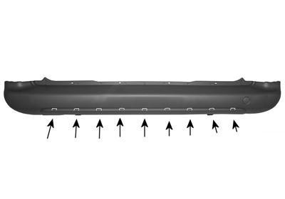 achterbumper, Tepee/XTR Citroen Berlingo, 2008-2012