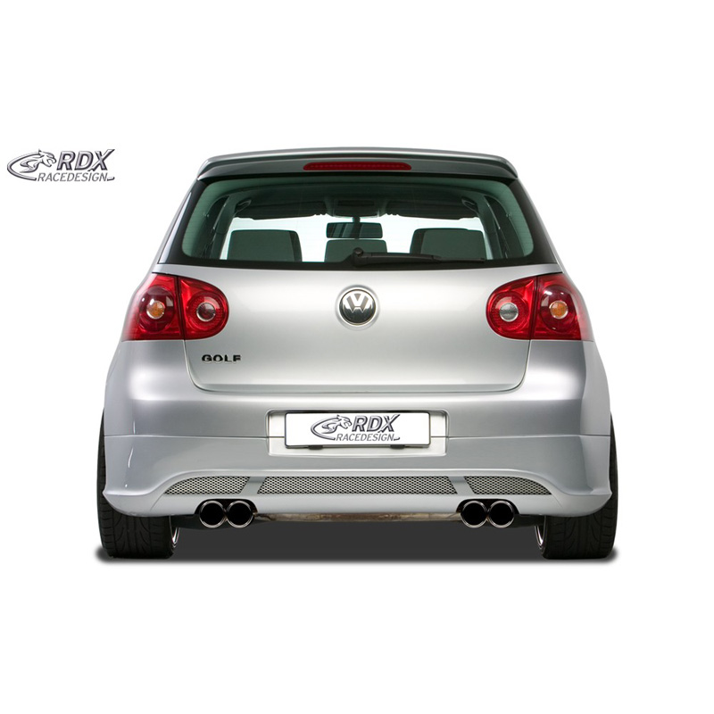 Rear bumper skirt  Volkswagen Golf V Hatchback 3/5-doors 2003-2008 'V2' (exhaust left/right) excl. Variant/Plus (ABS)
