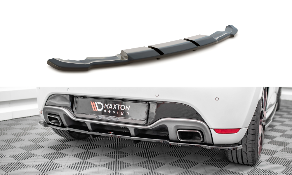 Renaultblown Diffuser Diffuser Renault Clio 4 RS Maxton Glans Zwart | RE-CL-4-RS-RD1G-RD2G