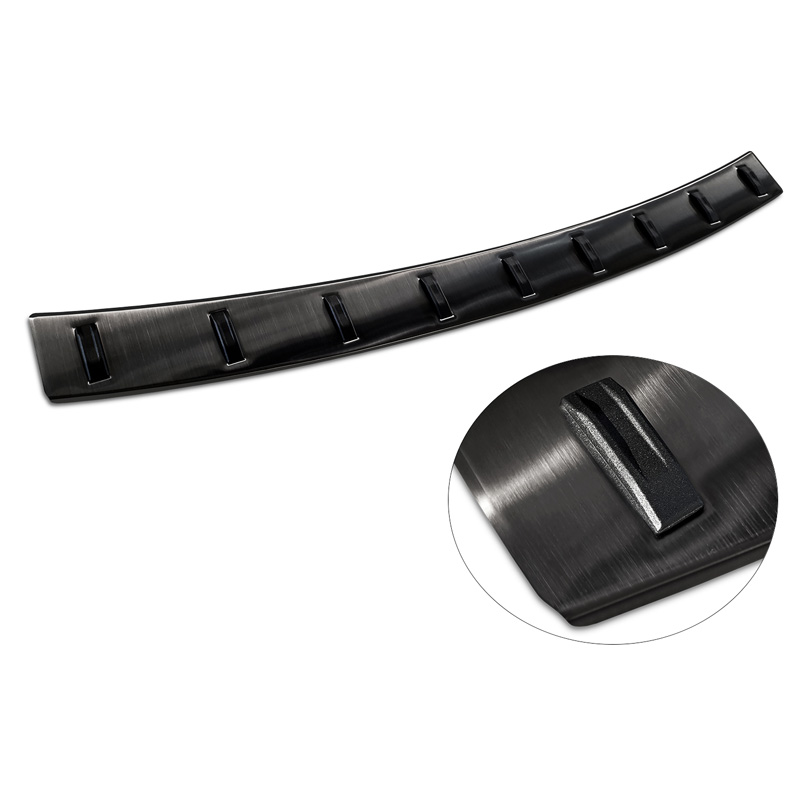 Black Stainless Steel Rear bumper protector  Audi A4 Avant B9 (incl. S-Line) 2015-2019 & Facelift 2019- 'STRONG EDITION'