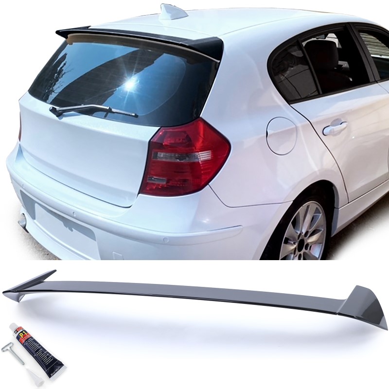 Dakspoiler BMW 1-Serie E81 E87 04-12 Glans Zwart