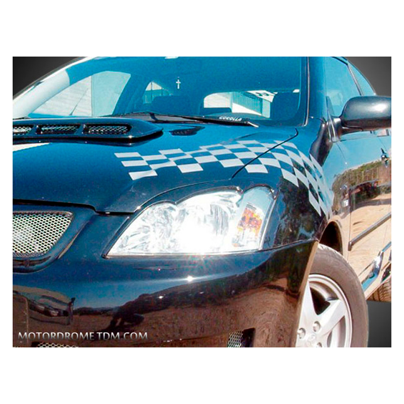 Head Light Spoilers  Toyota Corolla E12 Hatchback 2002-2007 (ABS)