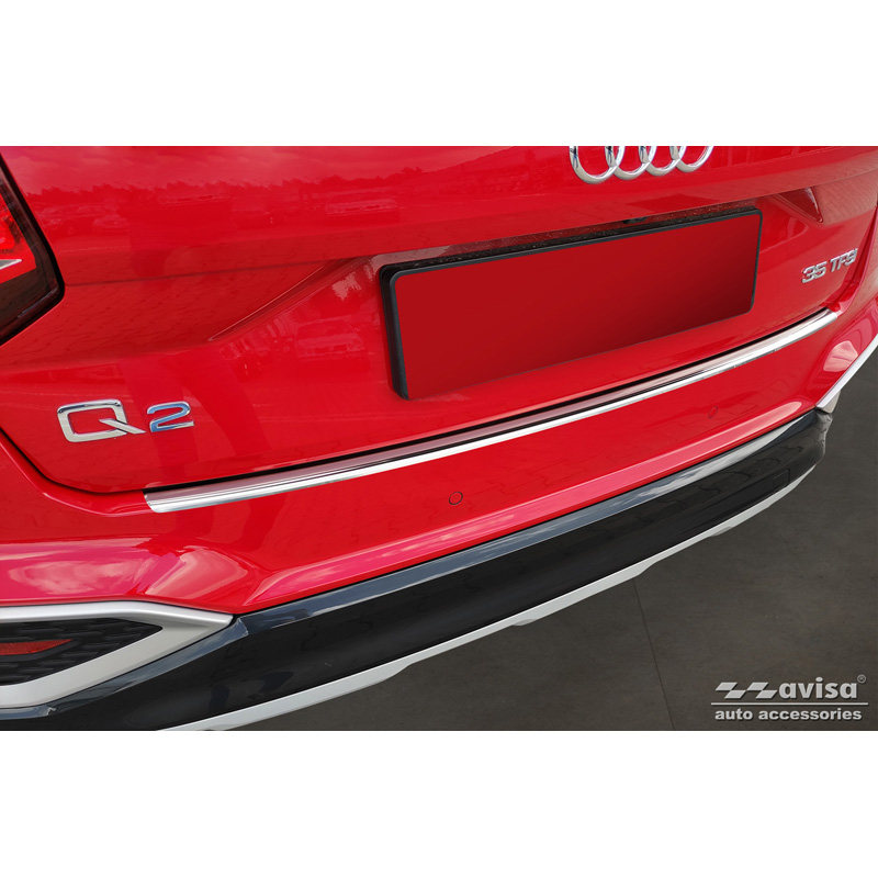 Stainless Steel Rear bumper protector  Audi Q2 Facelift 2020-