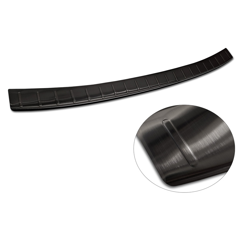Black Stainless Steel Rear bumper protector  Mazda CX-60 (KH) 2022- 'Ribs'