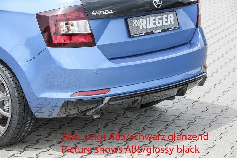 Achterbumper Diffusor Carbon-look Skoda Rapid Spaceback NH