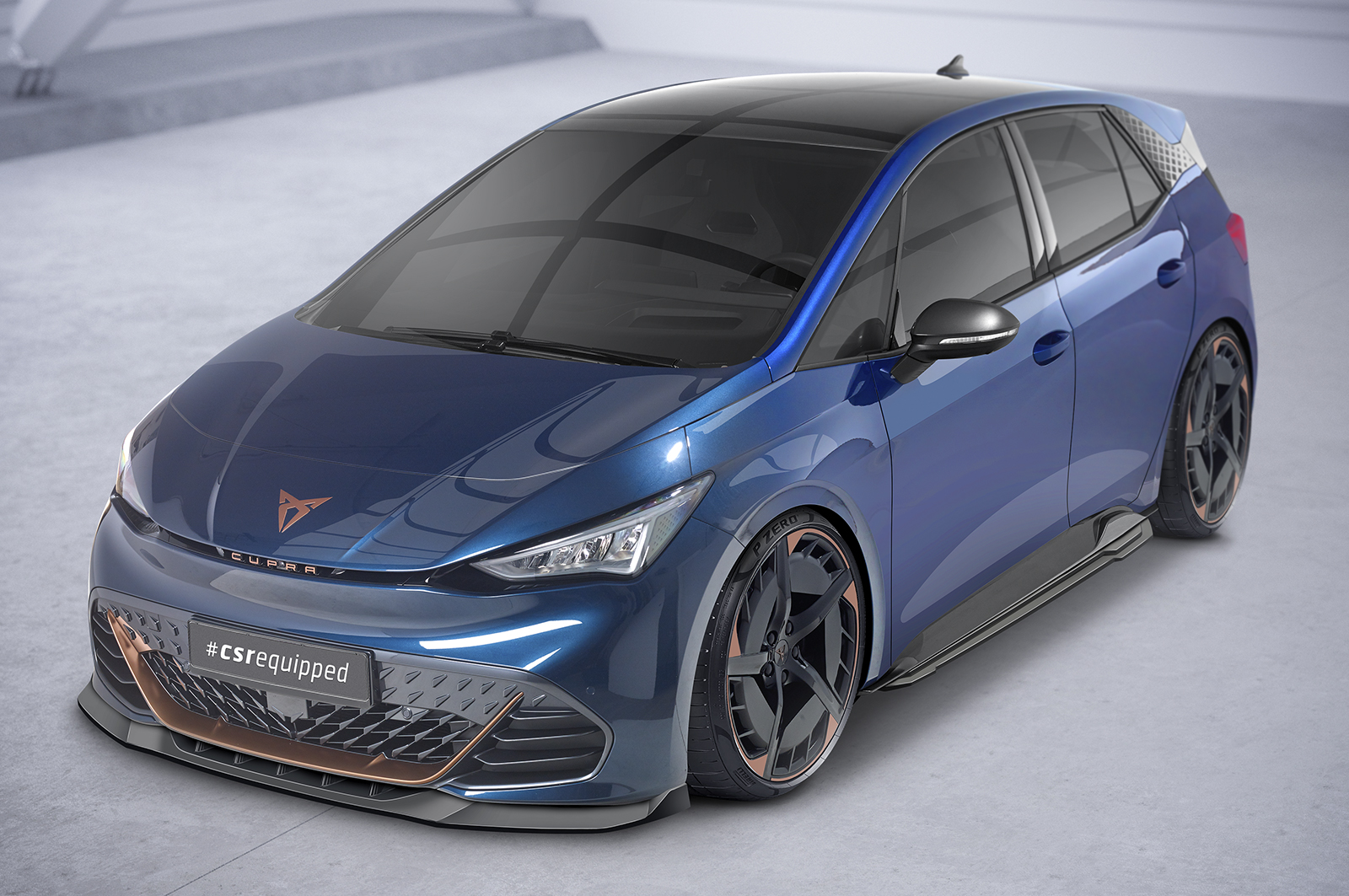 Zijskirts Cupra Born CSR Glans Zwart