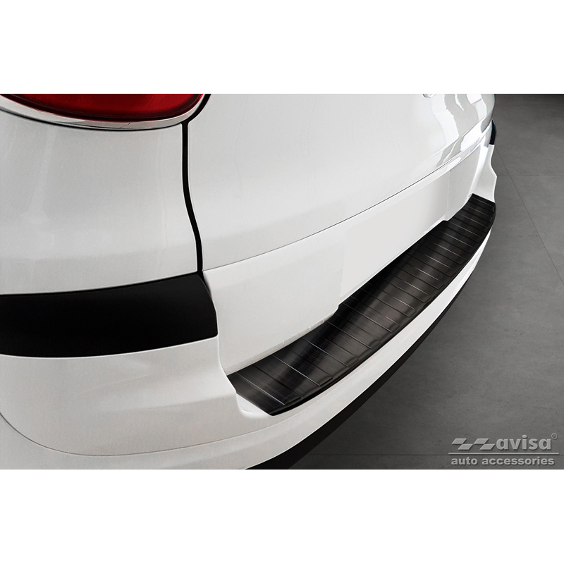 Black Stainless Steel Rear bumper protector  Fiat 500L Facelift 2017- 'Ribs'