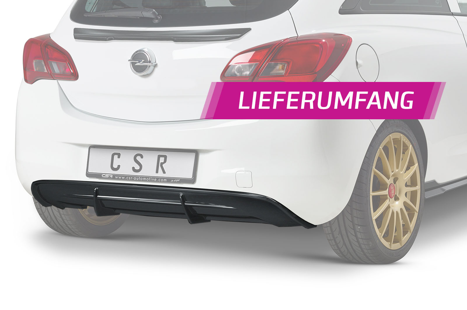 Diffuser Opel Corsa E CSR Glans Zwart