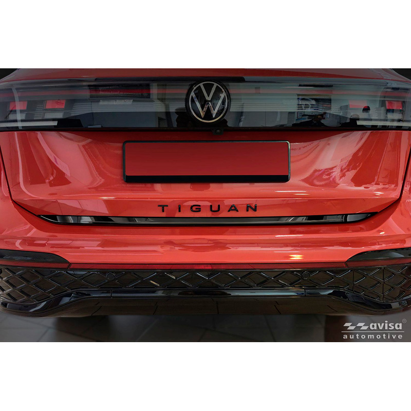 Avisa Black Chrome Stainless Steel Tailgate Trim  Volkswagen Tiguan III 2024-