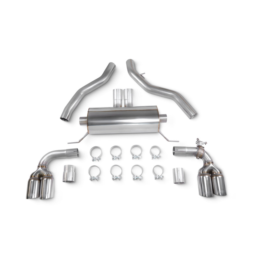 BMW 2 Series G42 M240i ROW Non-GPF GPF-Back system with electronic valve Scorpion